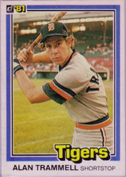 1981 Donruss Baseball Cards 005 Alan Trammell
